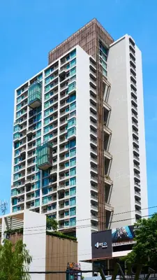 a tall building with balconies on the side of it at Citiresort Living sukhumvit 39 in Makkasan