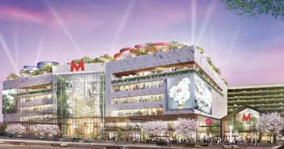 an architectural rendering of a building with at K house in Ban Bang Khen (1)