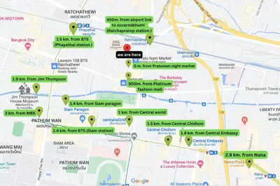 a map of the city of philadelphia at DiscoveryHome4 at Pratunammarket in Bangkok