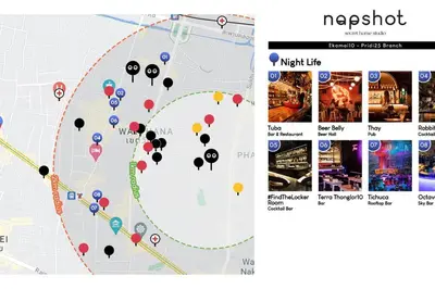 a screenshot of a map of nypdt and a website at Huge Living Room + 5 bedrooms with Private baths in Bangkok