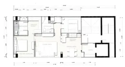 a floor plan of a house at The Elite @ Thong Lor 25 in Bangkok