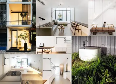 a collage of photos of a living room and a house at MIQ_5br/Silom Bts,Mrt/Wifi 1000MB/Jacuzzi/16pax in Bangkok