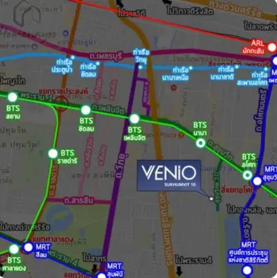 a map at Sukhumwit Soi 10 at VENiO in Khlong Toei