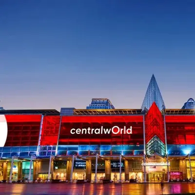 a building with a sign on the side of it at The Palette Bangkok Hotel - Self check-in after 10 pm in Bangkok