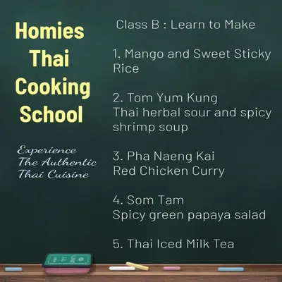 a chalkboard with a list of school items on it at Homies Ratchada Hotel in Bangkok