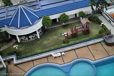 a model of a house with a swimming pool at Regent Srinakarin 19A in Bangkok