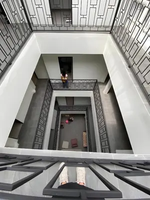 a view from the top of a building at XX HD China Town MRT Dragon Temple in Samphanthawong