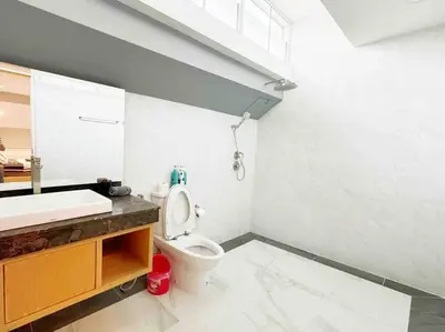 a bathroom with a toilet and a sink at 5BRHouse City centre Silom 3min to BTS Saint Louis in Bangkok