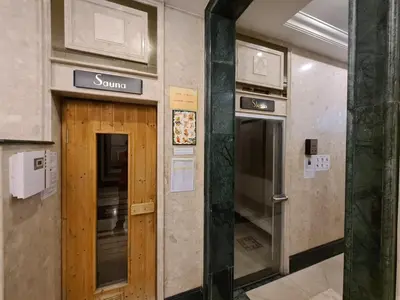 a entrance to a building with a revolving door at The Address Chidlom 41sqm Studio 650m BTS Chit Lom in Bangkok