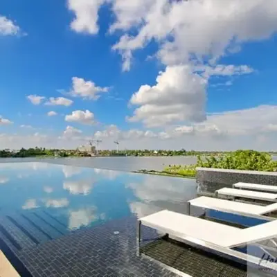 Sky & River side view bts condo