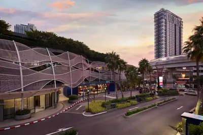 an architectural rendering of a building with a metal structure at Riva Vibe Hotel Bangkok by PCL in Bangkok