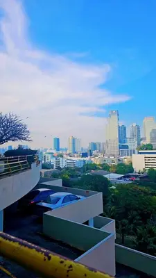a view of a city with buildings in the background at River View Active 3 in Bangkok