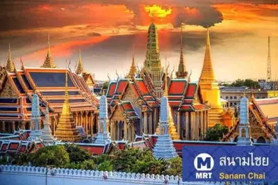 a view of the temple of the emerald buddha palace in bangkok at convenient&peaceful place in Soi nai leot in Bangkok