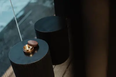 two black posts with a ring on top of them at Hotel 433 - Asoke Sukhumvit in Bangkok