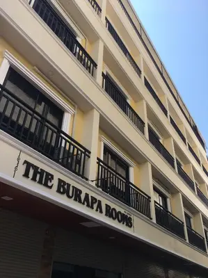 a building with a sign that reads the burapa rooms at The Burapa Rooms in Bangkok