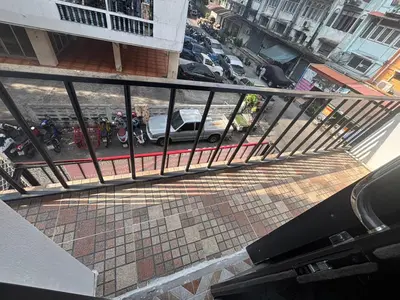 an overhead view of a city street with cars at Am Am Place D Near Rajamangala in Sathani Khlong Tan