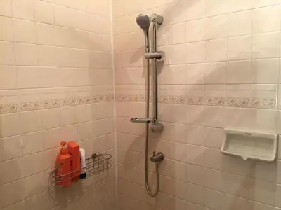a shower in a bathroom with a shower at 42 Guest House in Bangkok