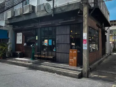 a store front of a building on a street at Rare Bangkok Townhouse Perfect for Groups, 8 mins to Train in Bangkok