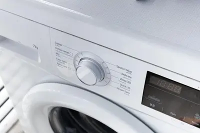 a washing machine with a digital clock on it at One9Five Asoke Rama 9 \u6708\u79df 500mbps wifi in Bangkok