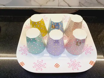 a plate with four pairs of socks on it at Comfy Townhome 5min walk to 7-11 in Ban Nong Bua