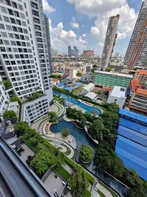 arial view of a city with tall buildings at Home hugs in Bangna