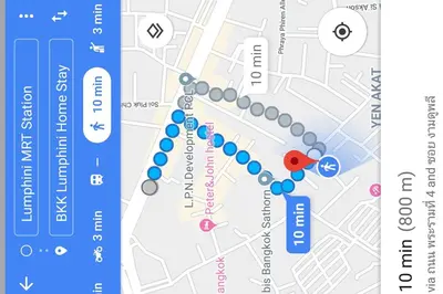 a map of the proposed improvements to the subway at Lumphini 7 Townhouse Master Authentic BKK Comfort in Bangkok
