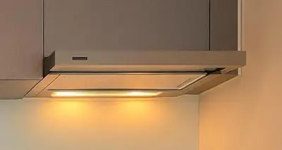 a ventilator hanging from the ceiling of a kitchen at BTS Thonglor Skyline Condo in Bangkok