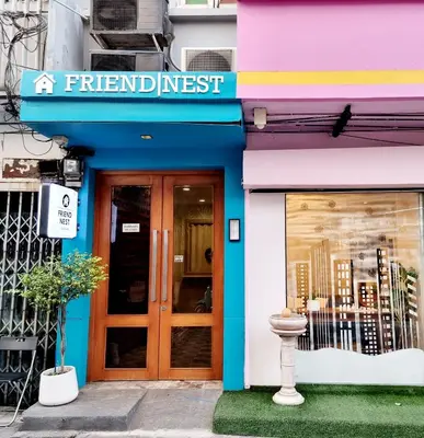 a front door of a friend interest store at Friend Nest Bangkok in Bangkok