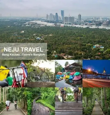 a collage of photos of a city and a city at MRT-Accessible & Delightful Family Hub! in Bangkok