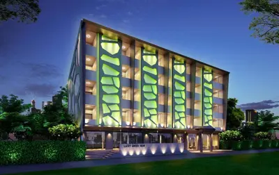a rendering of a building with green at Lucky Green View in Bangkok