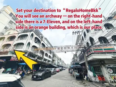 a city street with cars parked on the right hand side at Spacious, just an 850m walk to MRT Rama 9 station in Bangkok