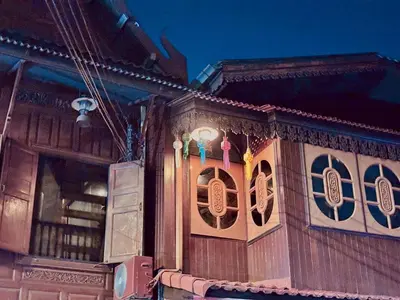 a close up of a building with at Sukhum Ban Songthai in Bangkok