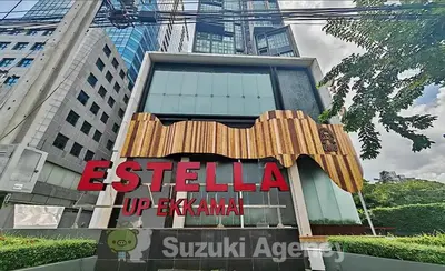 a sign on the side of a building at Ekkamai Bangkok Condo in Bangkok