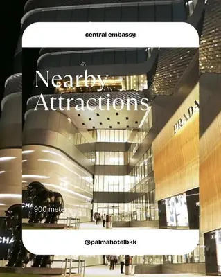 a rendering of a shopping mall with the words happy attractions at Palma Hotel in Bangkok