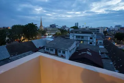a view of a city from the roof of a building at Thanabhumi in Bangkok