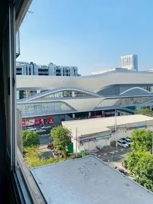 a view of a city with a building and a street at Pixie Happy Room Popular Condo C5 Cozy Private Room near IMPACT Muangthong in Ban Bang Phang