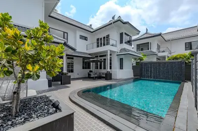 an image of a villa with a swimming pool at Thong Lo Modern Pool Villa In Center Of Bangkok in Bangkok