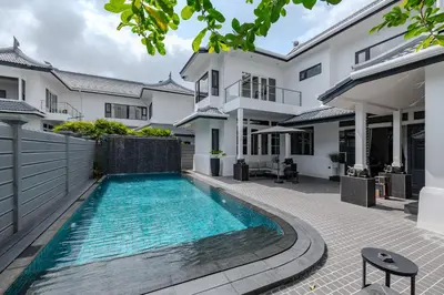 an image of a swimming pool in a house at Thong Lo Luxury Pool Villa In Center Of Bangkok in Bangkok