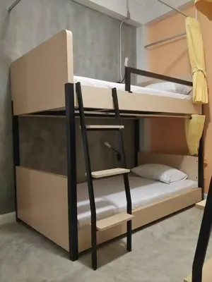 a couple of bunk beds in a room at Bed@Town Hostel in Bangkok