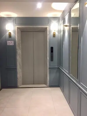 an elevator corridor with a door in a building at The Mulberry Bangkok Khaosan Road in Bangkok