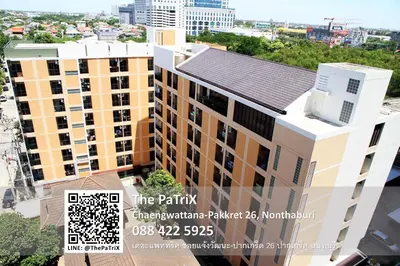 an image of a apartment building with a rooftop at The PaTriX Chaengwattana in Nonthaburi