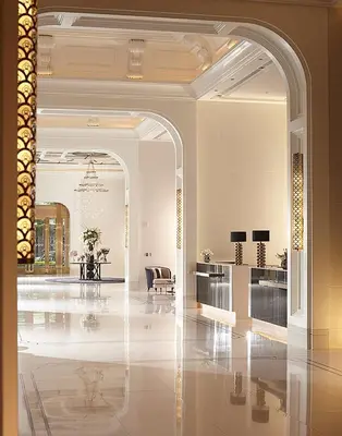 a lobby with an archway and a dining room at Grande Centre Point Sukhumvit 55 Thong Lo in Bangkok