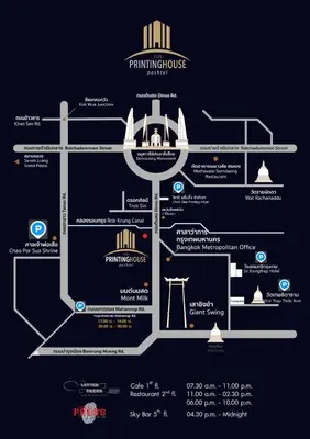a diagram of the finishing process of the finishing process of the finishing process at The Printing House Poshtel in Bangkok