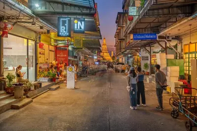 a group of people standing in the middle of a street at RALPH Bangkok in Bangkok