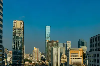 a view of a city skyline with tall buildings at Holiday Inn Bangkok Silom by IHG in Bangkok