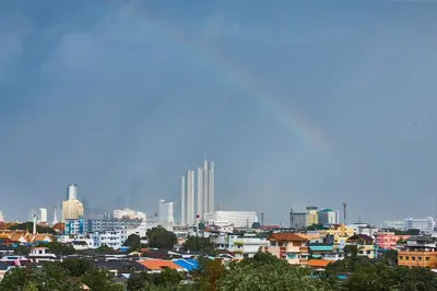 a view of a city with buildings in the background at Sivalai Place in Bangkok