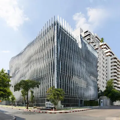 a large office building with a lot of windows at Somerset Maison Asoke Bangkok in Bangkok