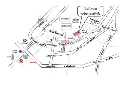 a drawing of a map of a battlefield at SUDYOD HOTEL in Ban Bang Bamru