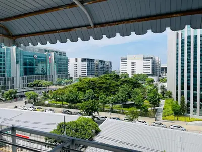 a view of a city with tall buildings at Dailyroom C3,C4by Anna in Nonthaburi