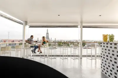 a view of the city from the roof of a building at Sala Rattanakosin Bangkok in Bangkok